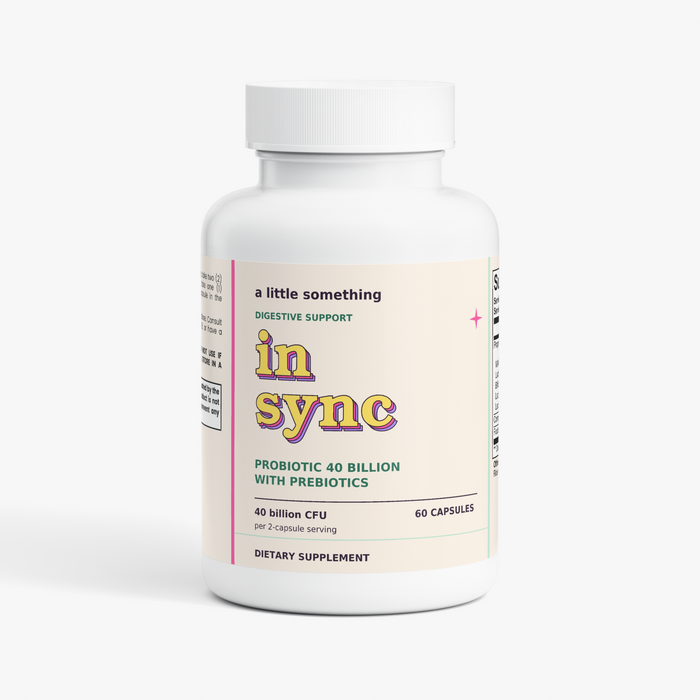 In Sync probiotic and prebiotic supplement by A Little Something