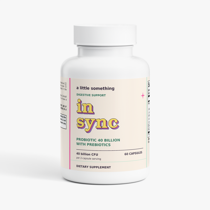 In Sync probiotic and prebiotic supplement by A Little Something